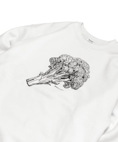 Broccoli Sweatshirt / WHITE