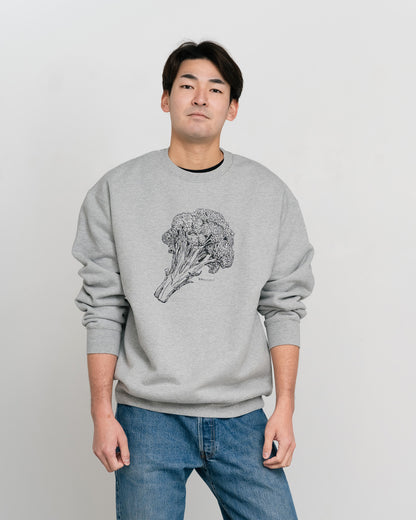 Broccoli Sweatshirt / HEATHER GRAY