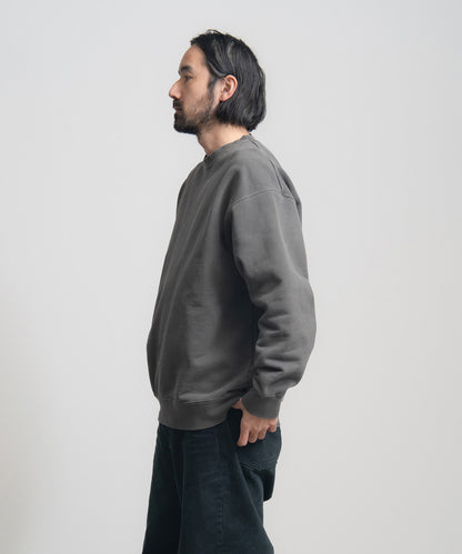 Heavy Pigment Dye Sweatshirt / BLACK