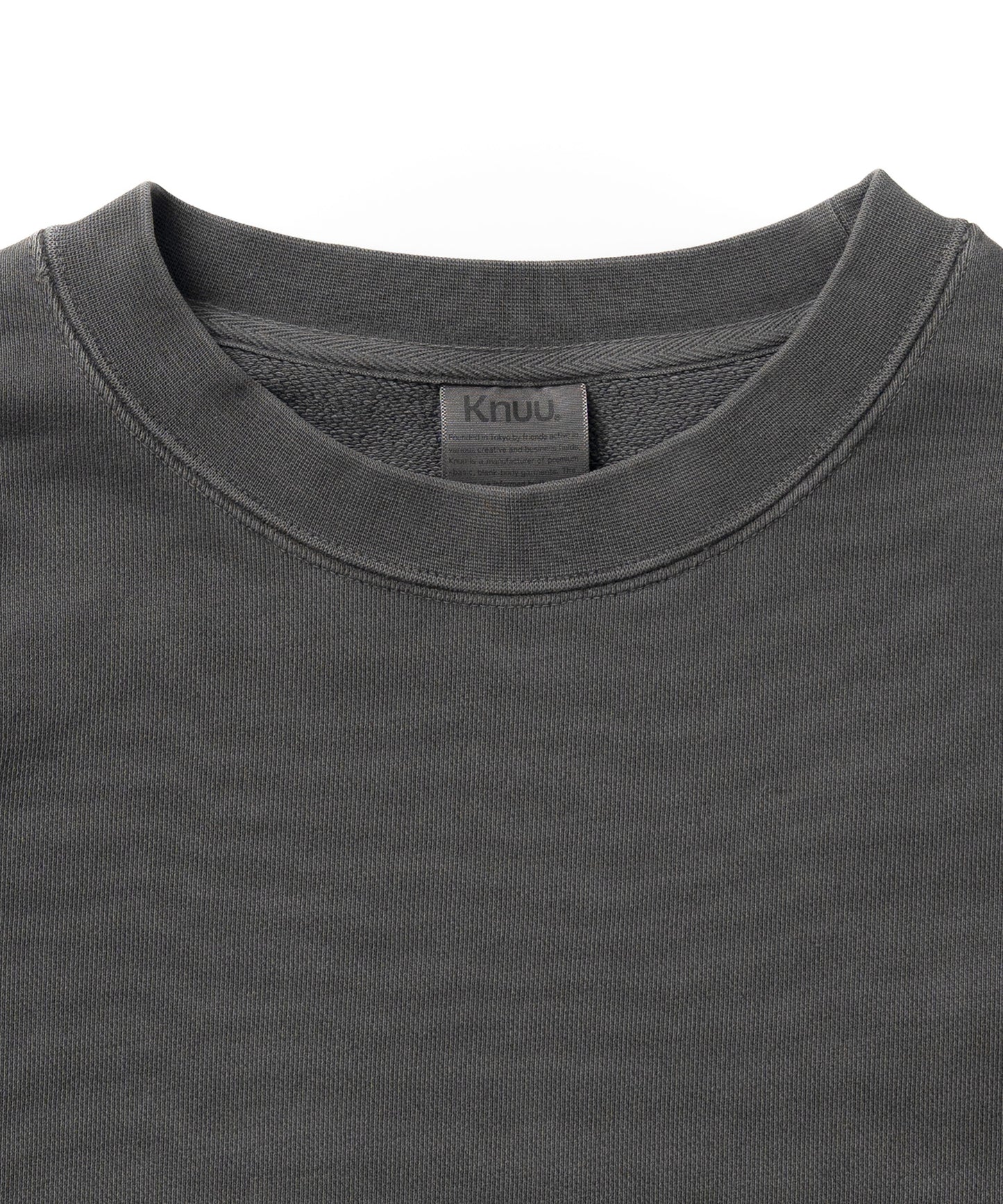 Heavy Pigment Dye Sweatshirt / BLACK