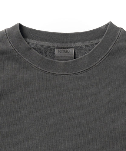 Heavy Pigment Dye Sweatshirt / BLACK