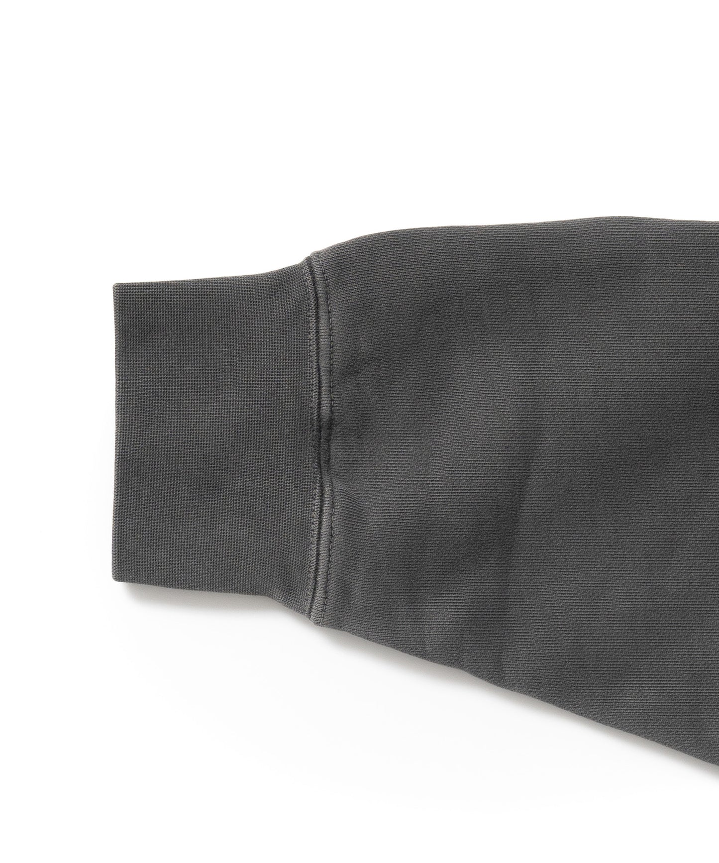 Heavy Pigment Dye Sweatshirt / BLACK