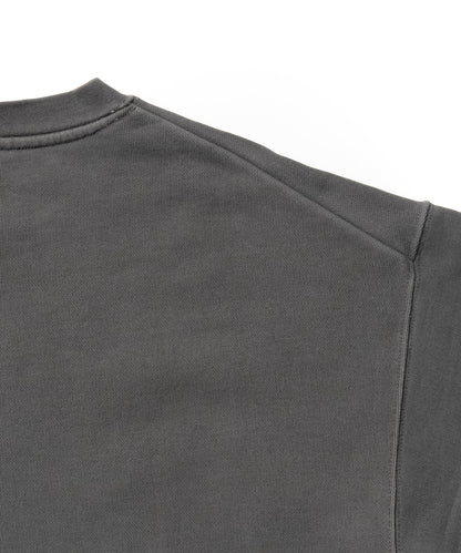 Heavy Pigment Dye Sweatshirt / BLACK
