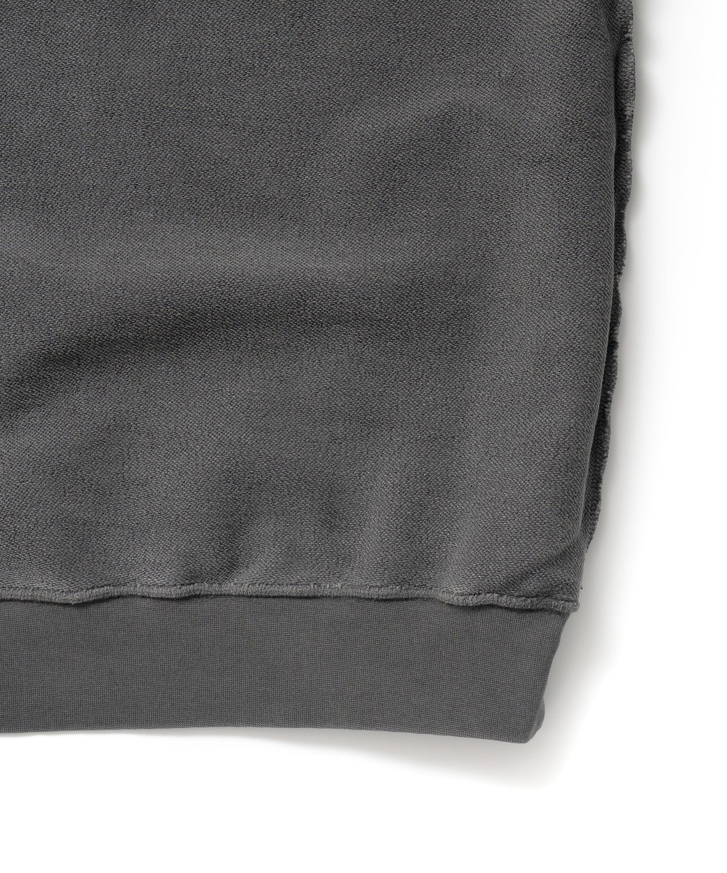 Heavy Pigment Dye Sweatshirt / BLACK