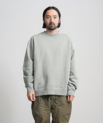 Heavy Pigment Dye Sweatshirt / SAGE GREEN
