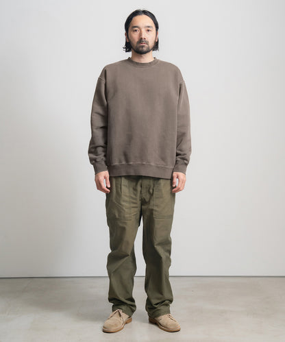 Heavy Pigment Dye Sweatshirt / BROWN