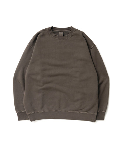 Heavy Pigment Dye Sweatshirt / BROWN