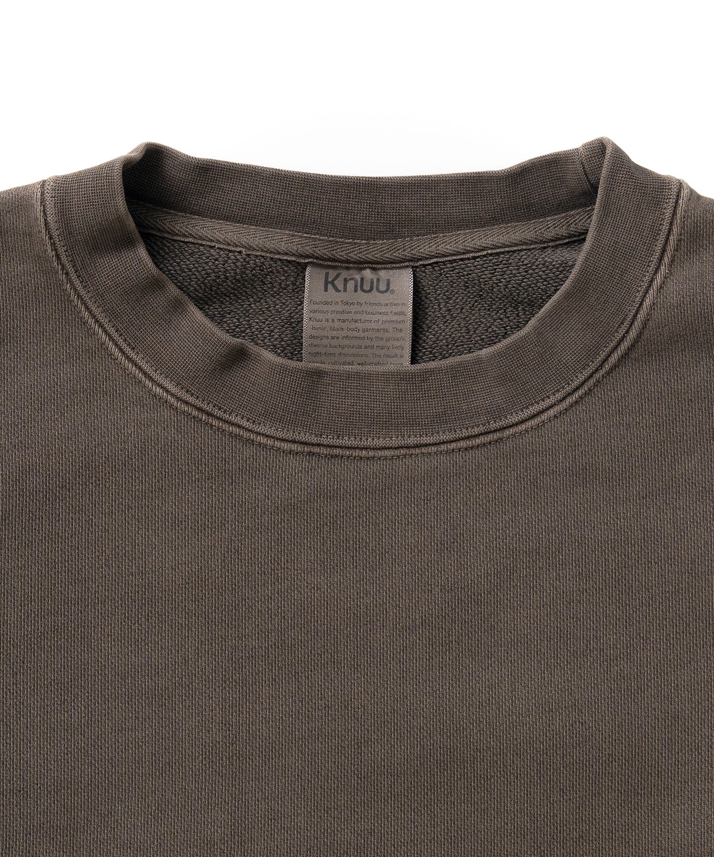 Heavy Pigment Dye Sweatshirt / BROWN