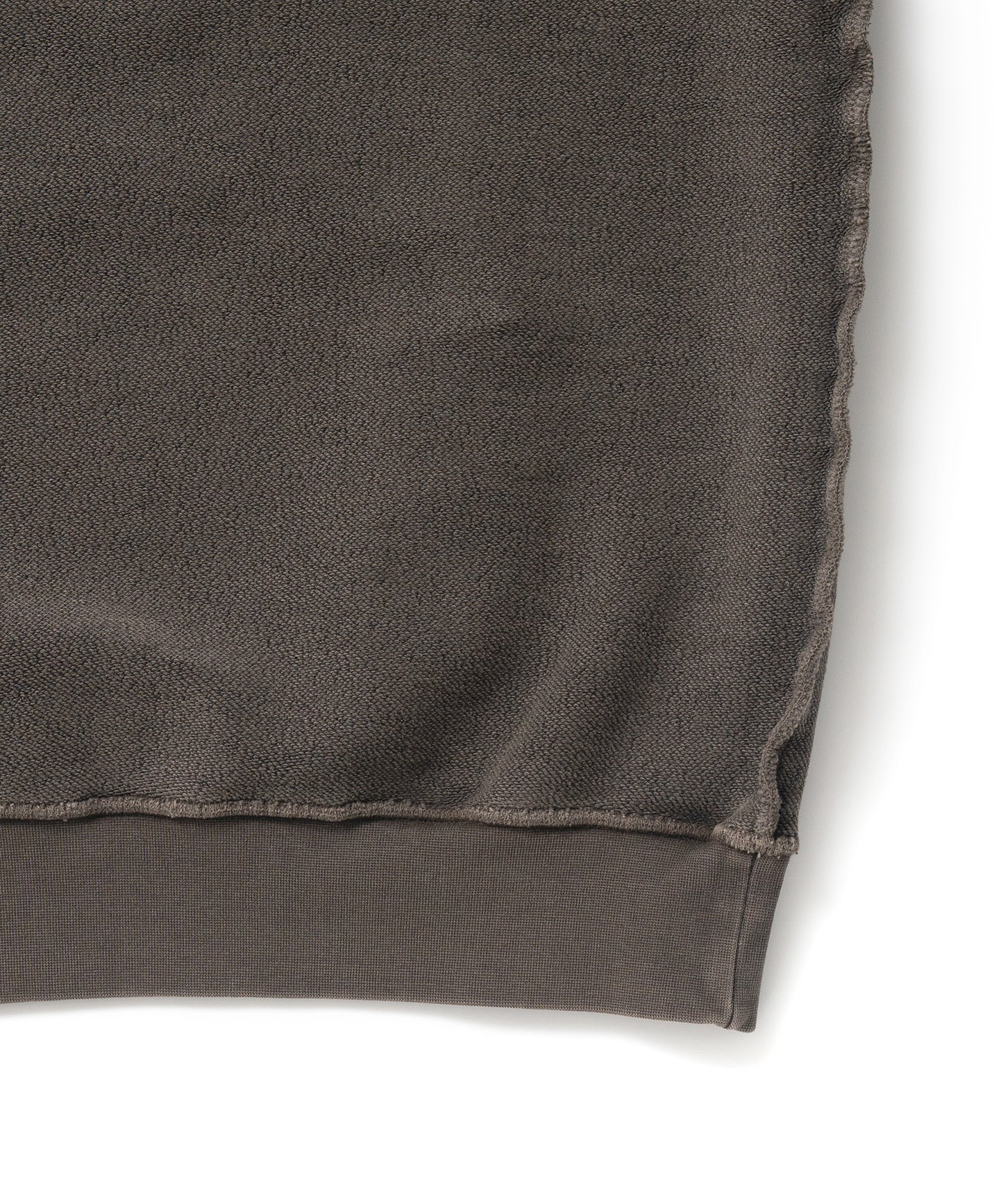 Heavy Pigment Dye Sweatshirt / BROWN