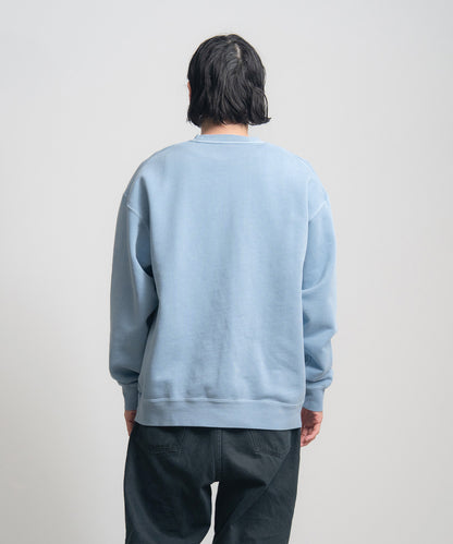 Heavy Pigment Dye Sweatshirt / LIGHT BLUE