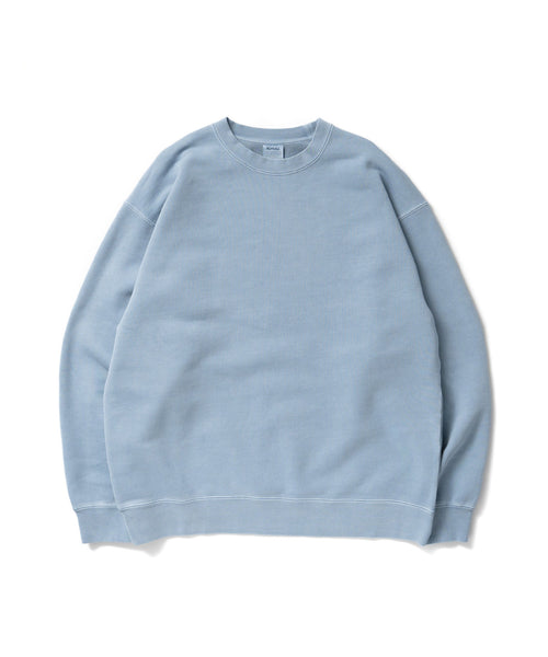 Heavy Pigment Dye Sweatshirt / LIGHT BLUE - LIGHT BLUE