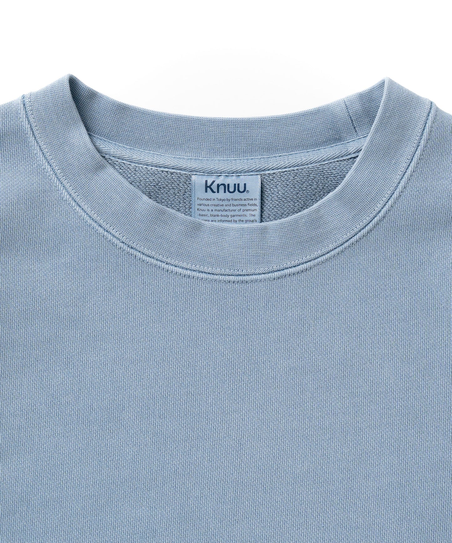 Heavy Pigment Dye Sweatshirt / LIGHT BLUE