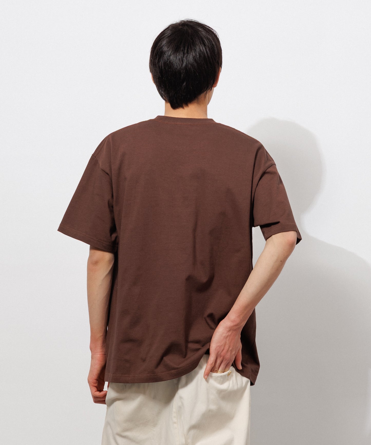 Heavy Crewneck T-Shirt / BROWN