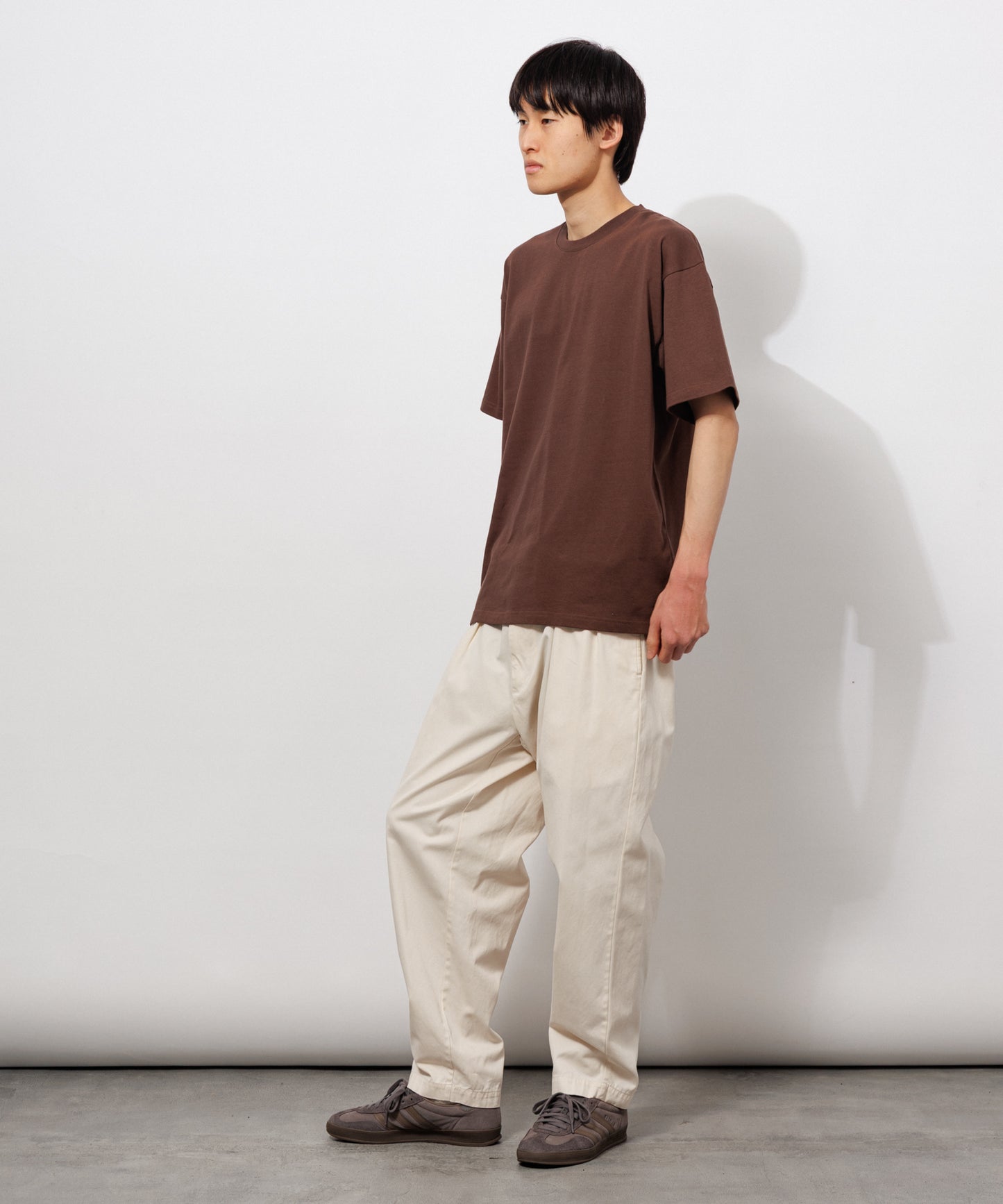 Heavy Crewneck T-Shirt / BROWN