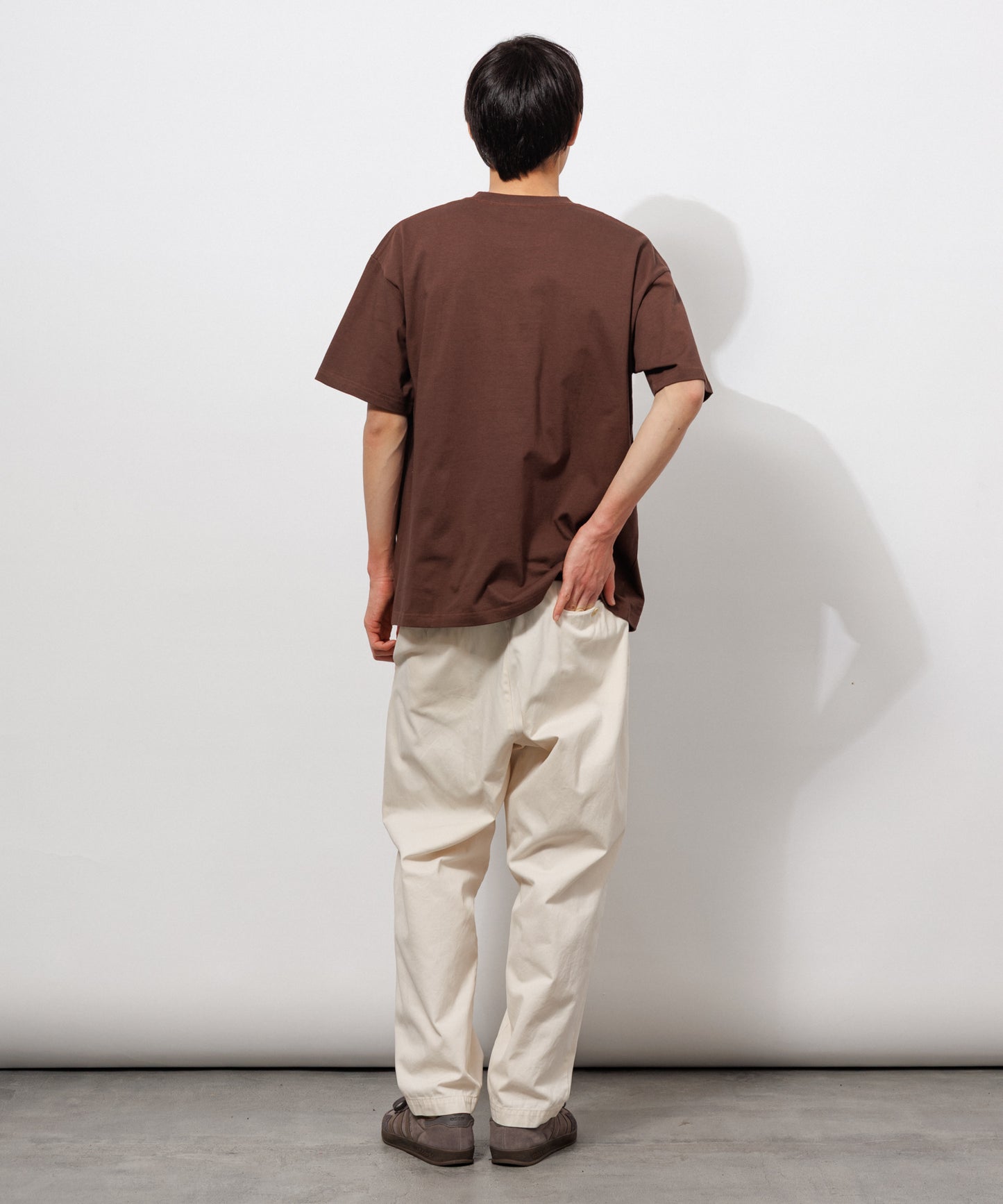 Heavy Crewneck T-Shirt / BROWN