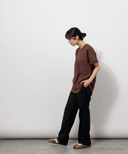 Heavy Crewneck T-Shirt / BROWN