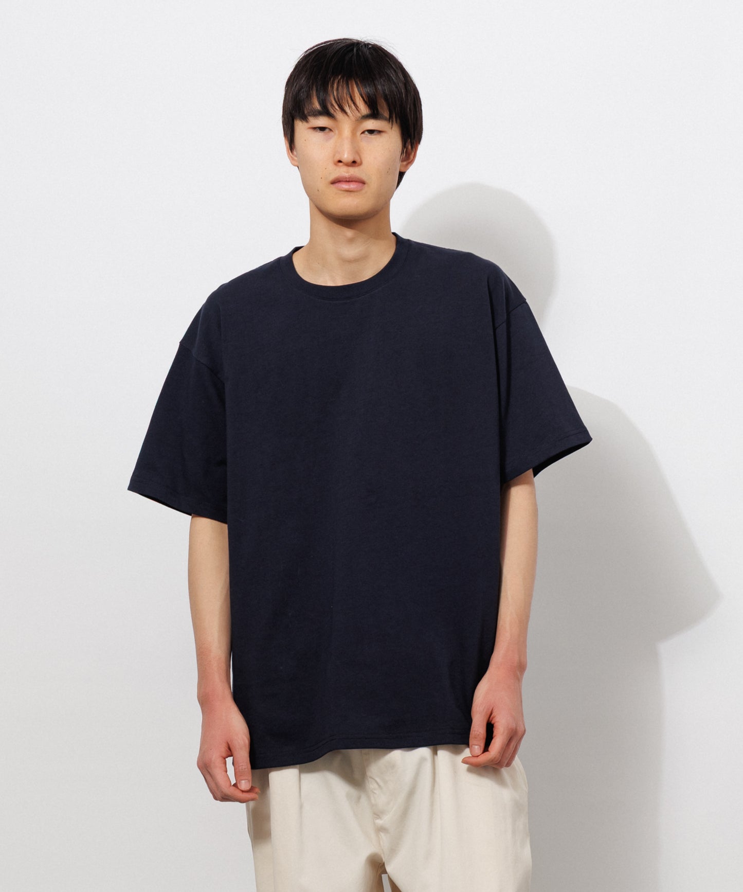 Heavy Crewneck T-Shirt / DARK NAVY