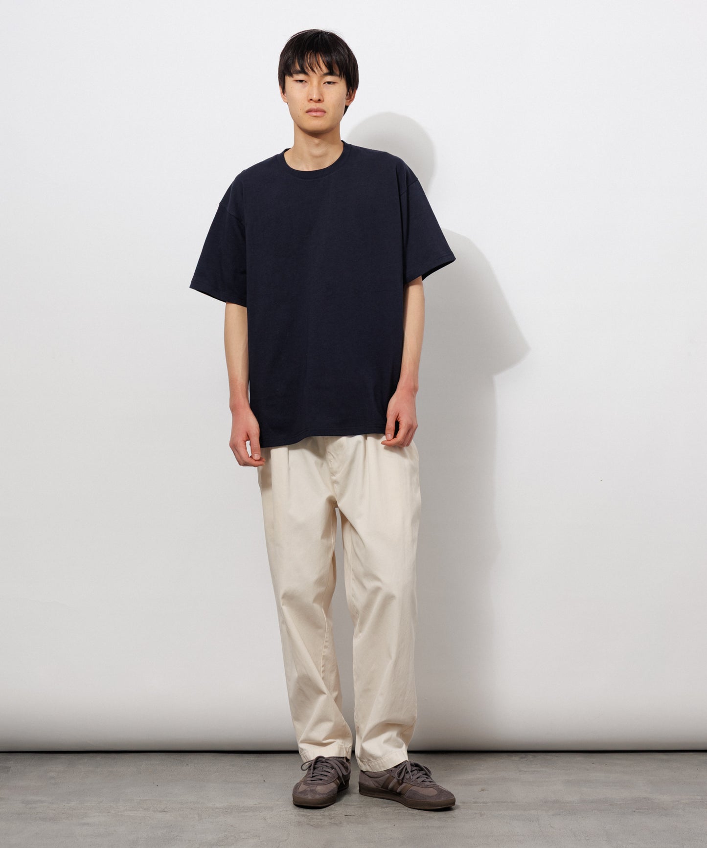 Heavy Crewneck T-Shirt / DARK NAVY