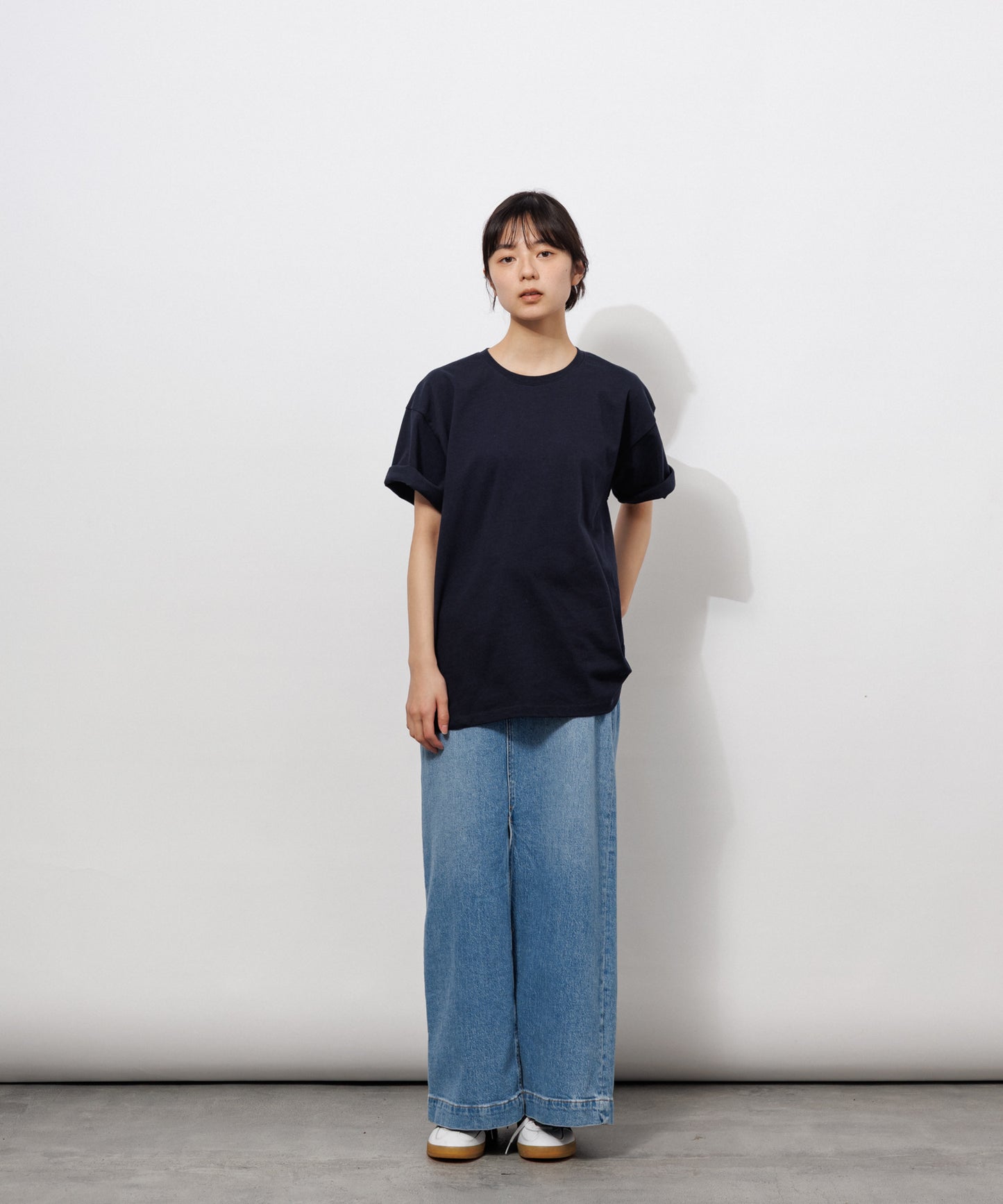 Heavy Crewneck T-Shirt / DARK NAVY