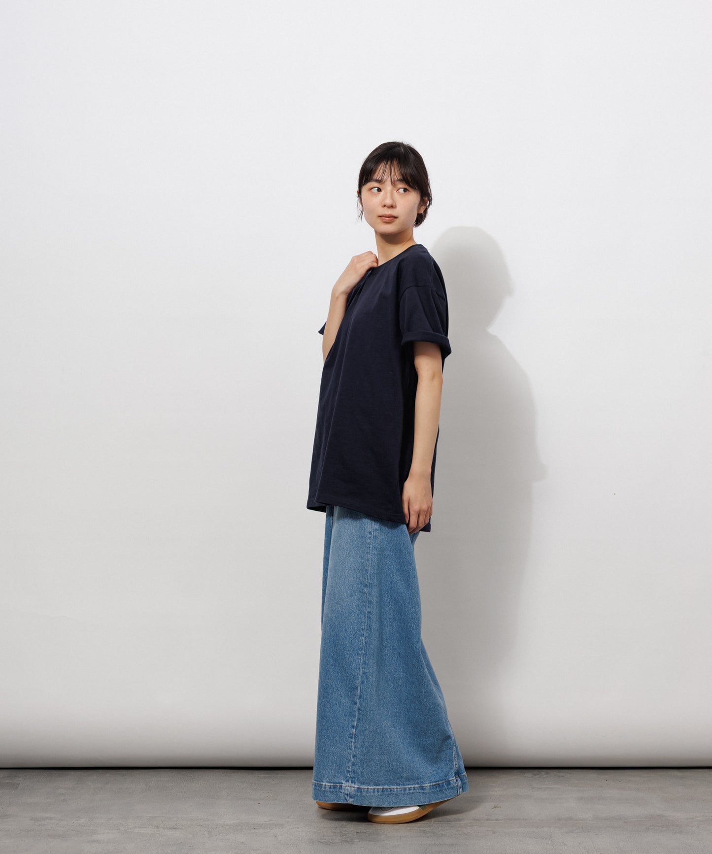 Heavy Crewneck T-Shirt / DARK NAVY