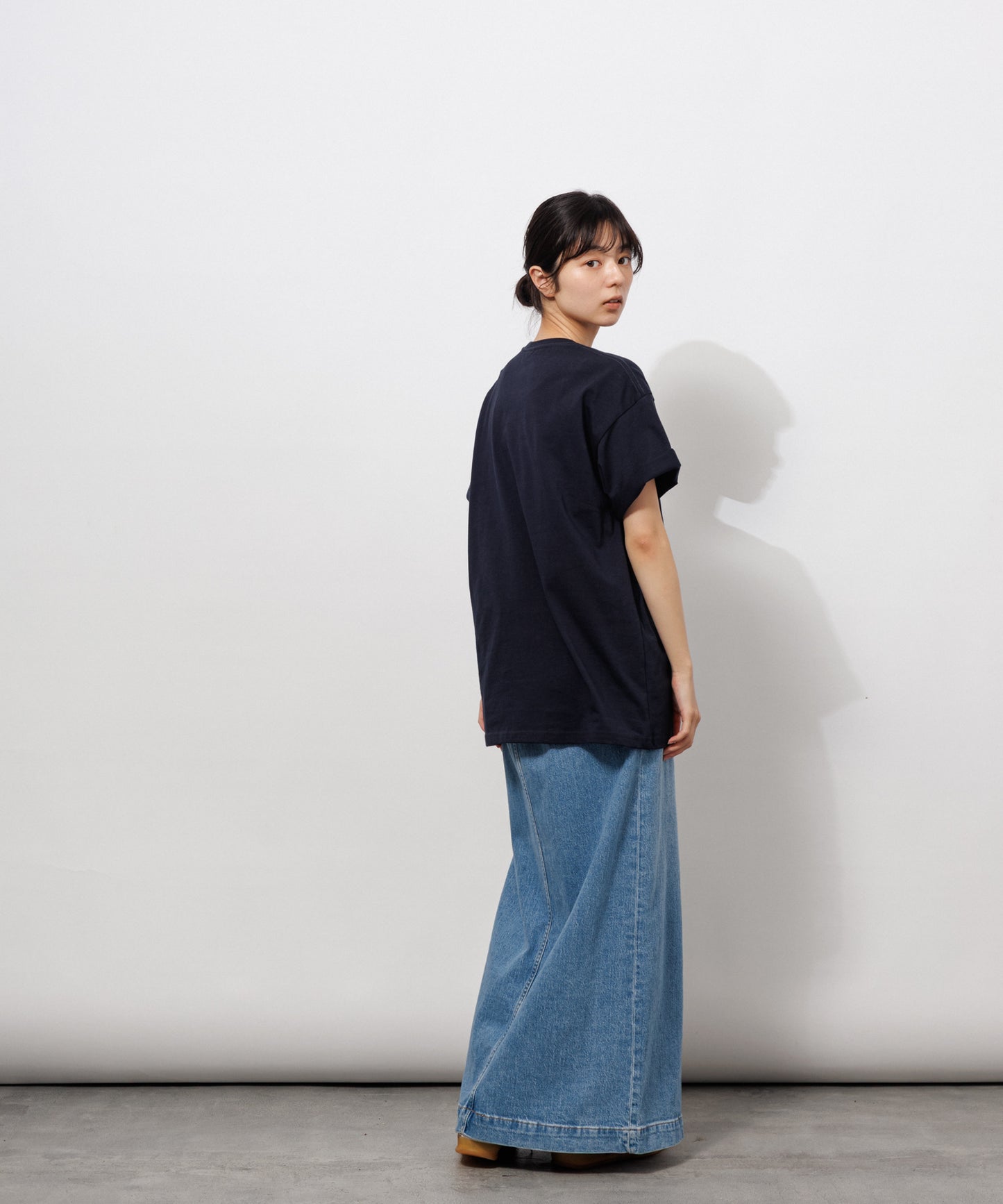 Heavy Crewneck T-Shirt / DARK NAVY