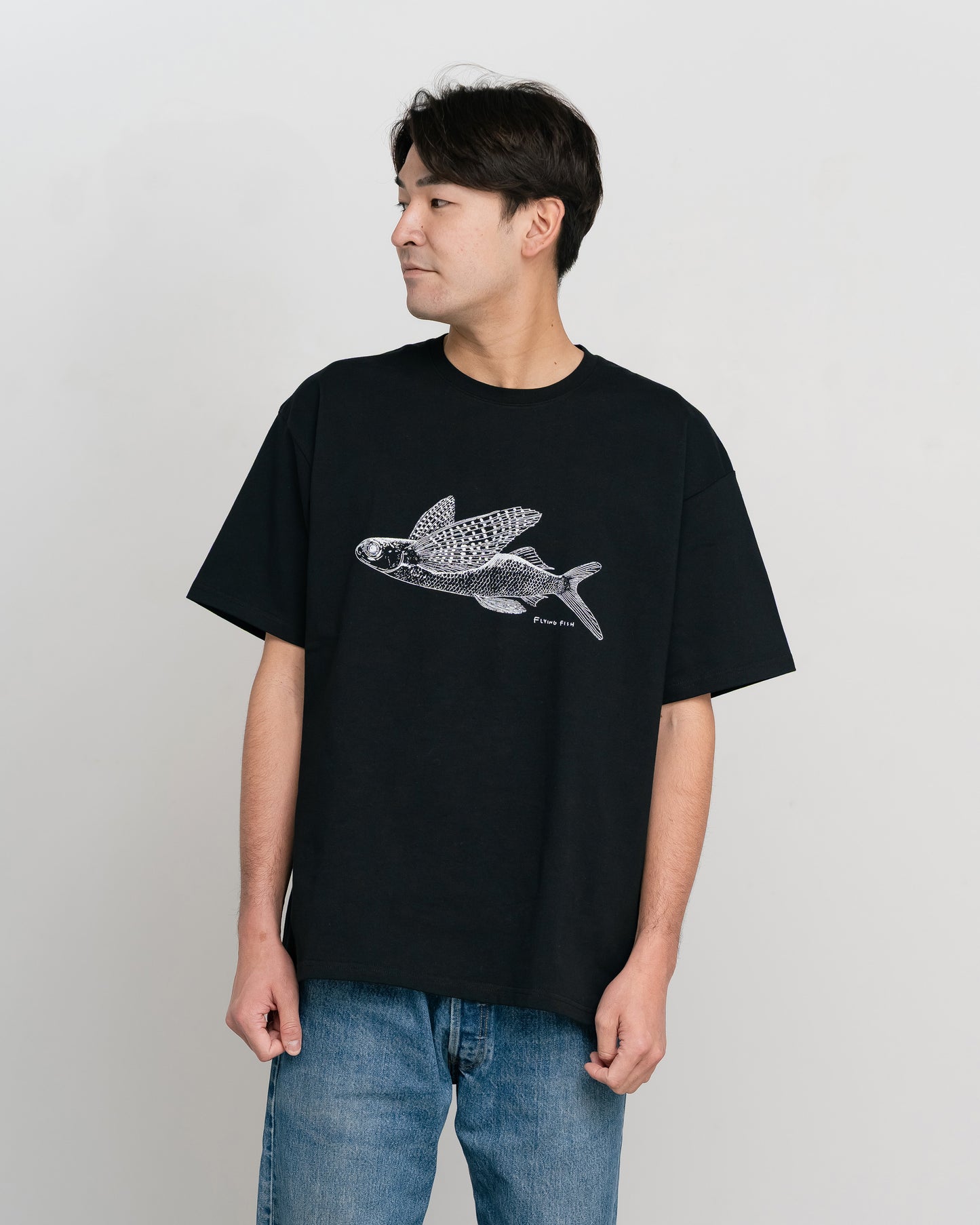 Flying Fish T-Shirt / BLACK