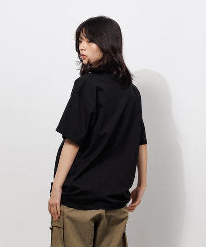 Basic Crewneck T-Shirt / BLACK