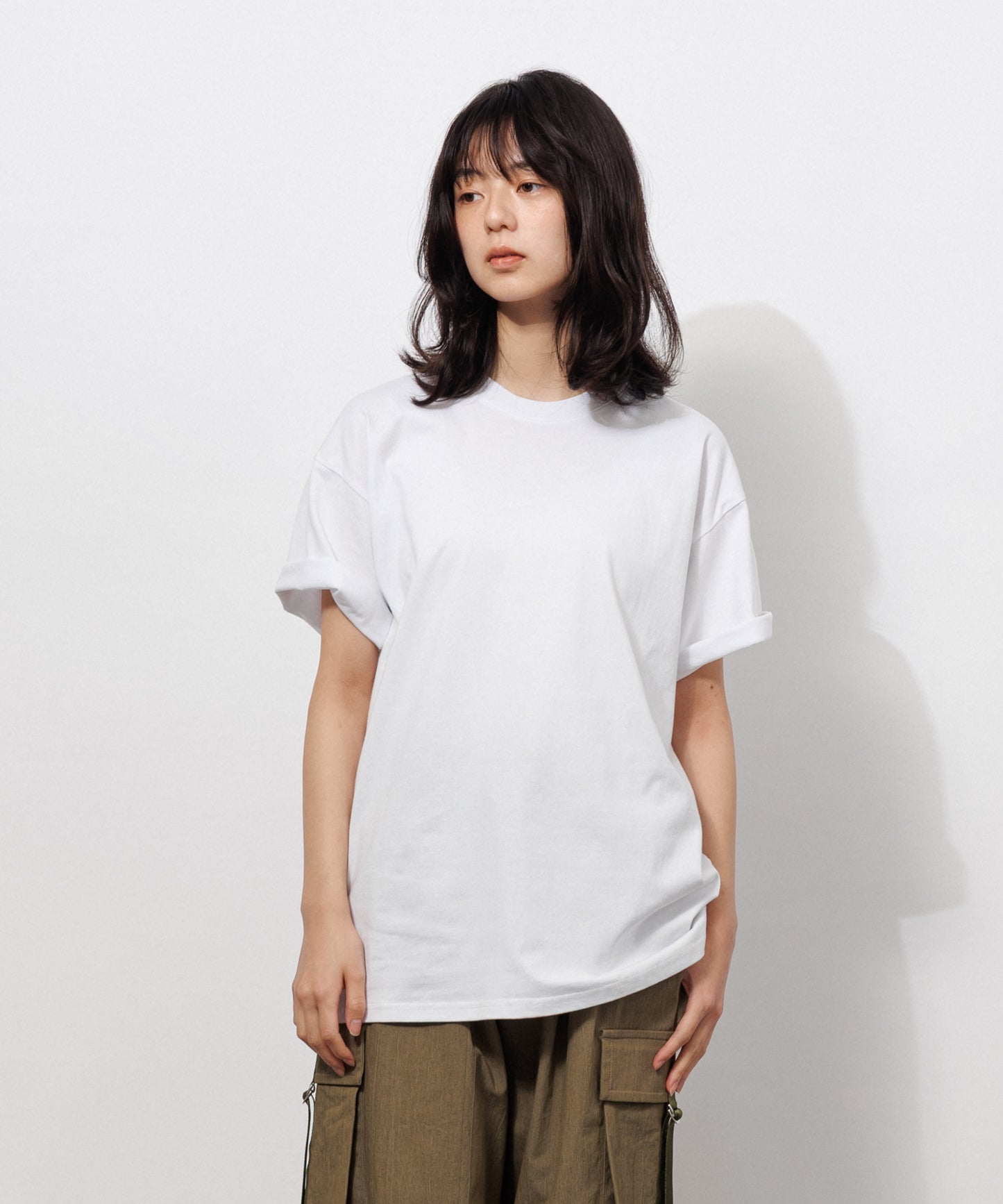 Basic Crewneck T-Shirt / WHITE
