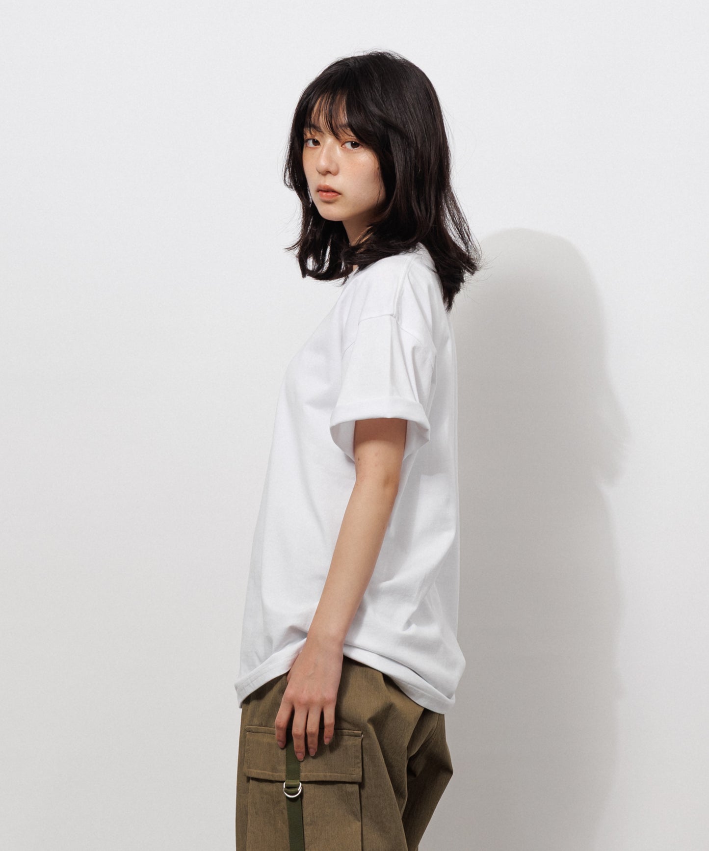 Basic Crewneck T-Shirt / WHITE