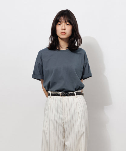 Basic Crewneck T-Shirt / STONE GRAY