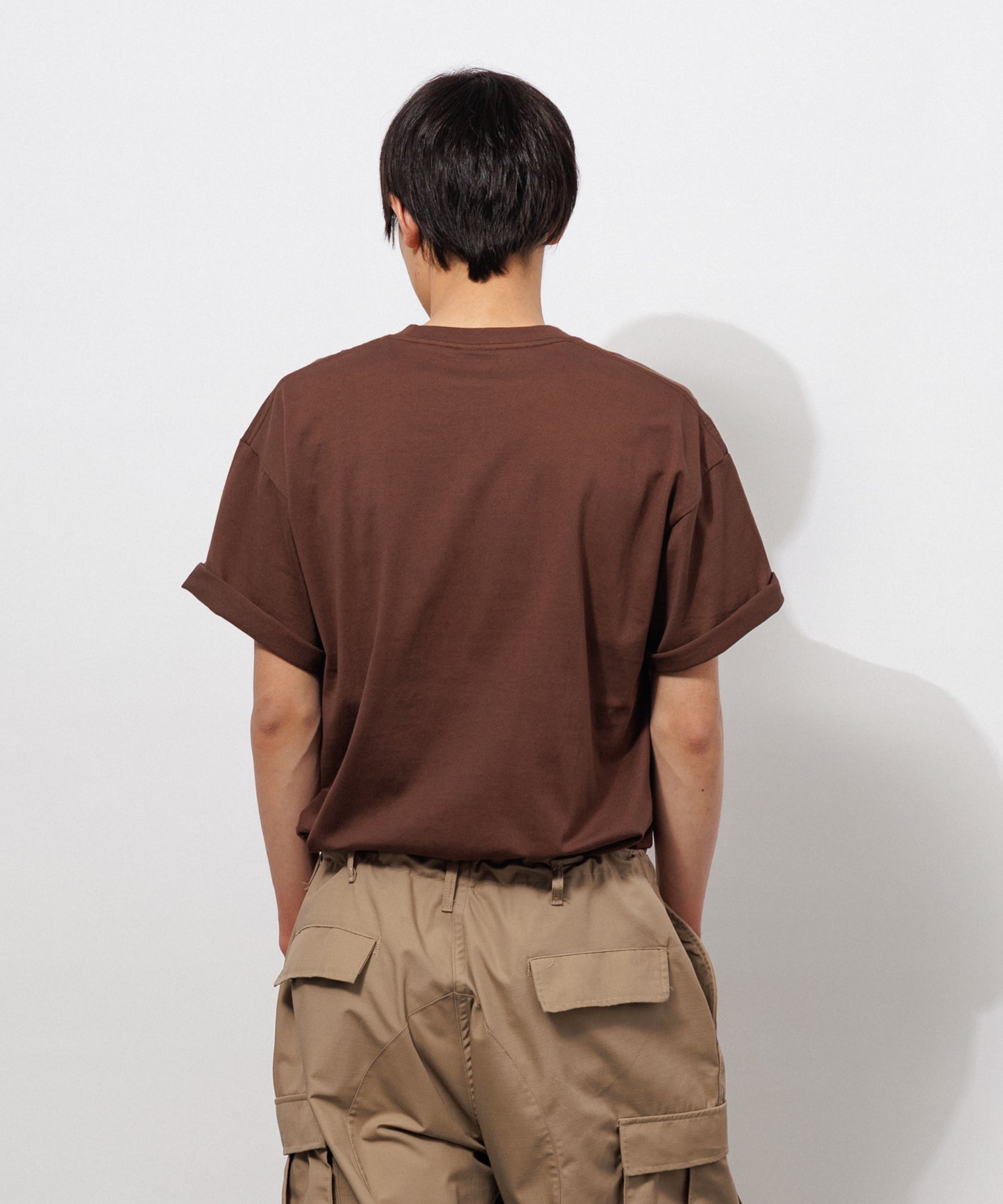 Basic Crewneck T-Shirt / BROWN