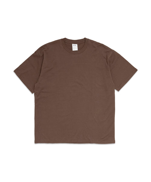 Basic Crewneck T-Shirt / BROWN - BROWN