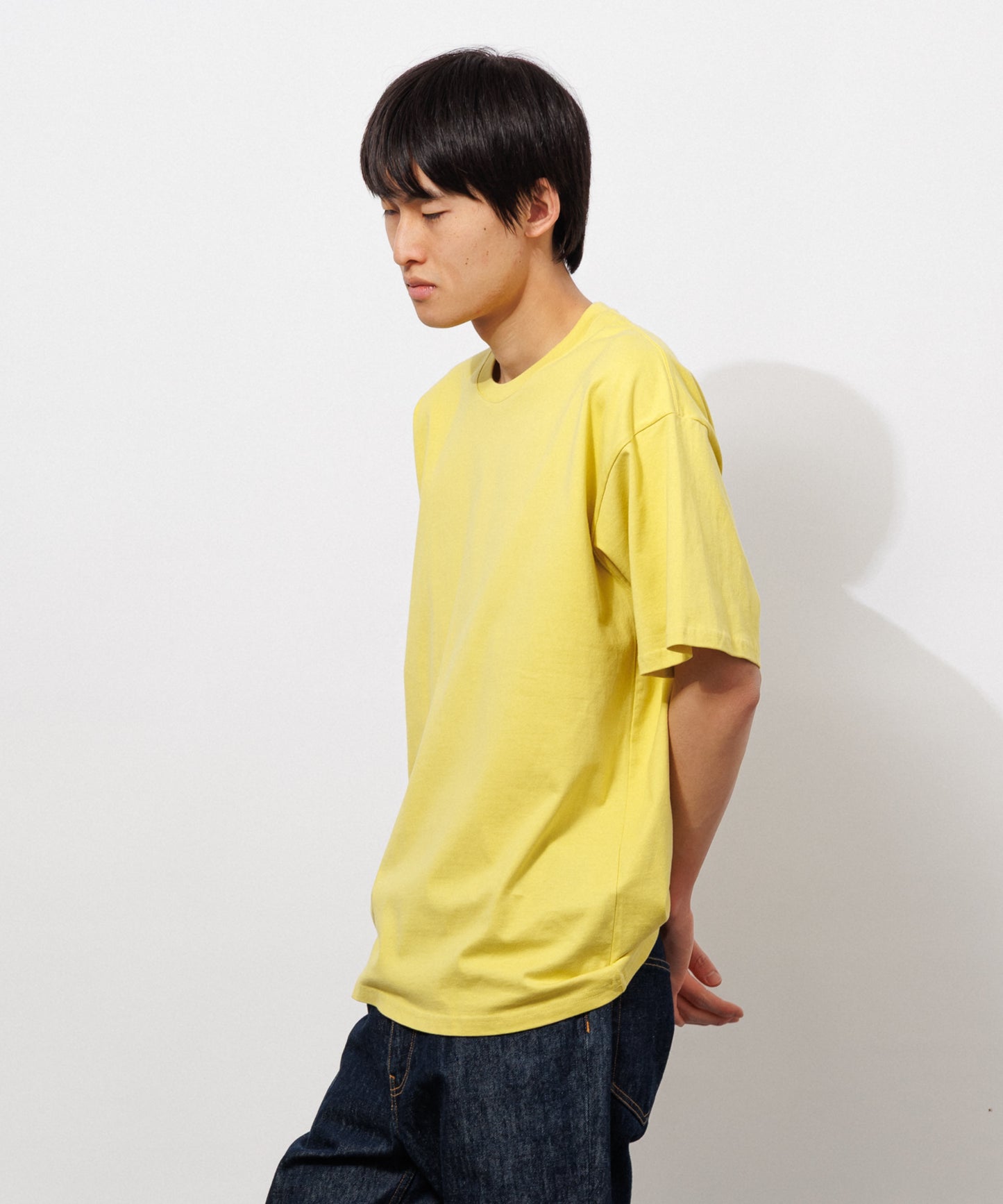 Basic Crewneck T-Shirt / YELLOW