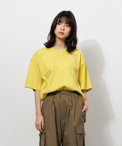 Basic Crewneck T-Shirt / YELLOW