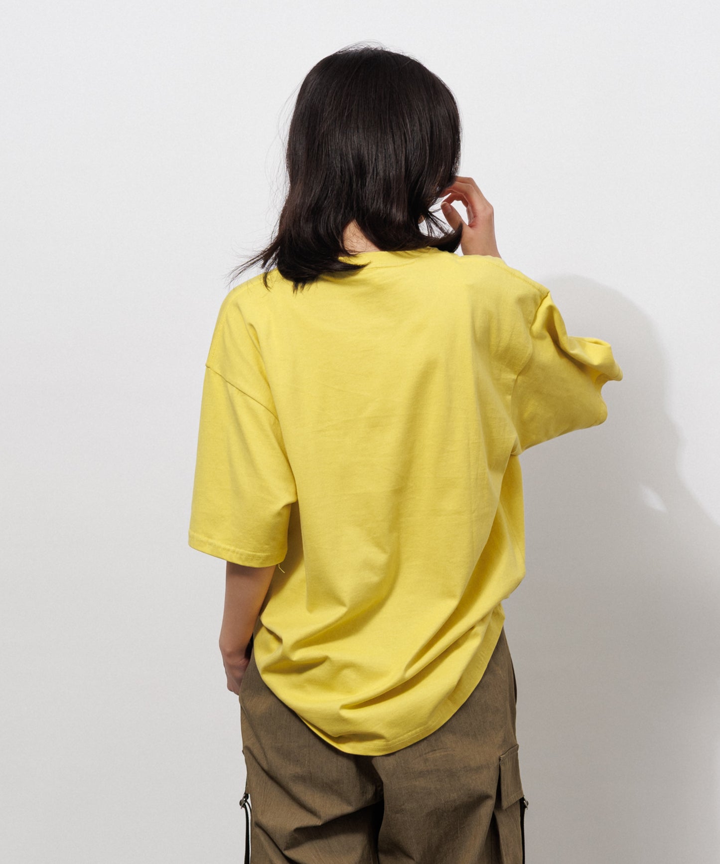 Basic Crewneck T-Shirt / YELLOW
