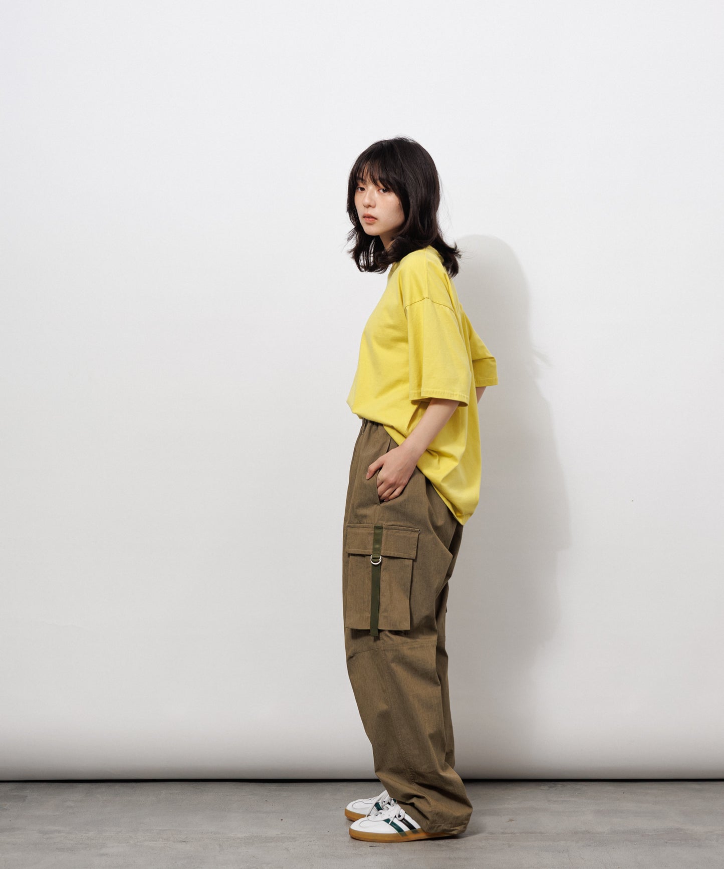 Basic Crewneck T-Shirt / YELLOW