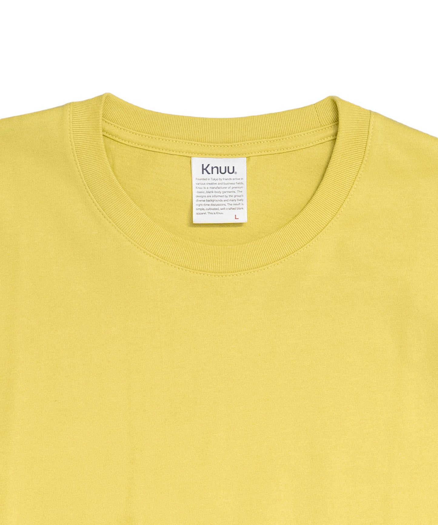 Basic Crewneck T-Shirt / YELLOW