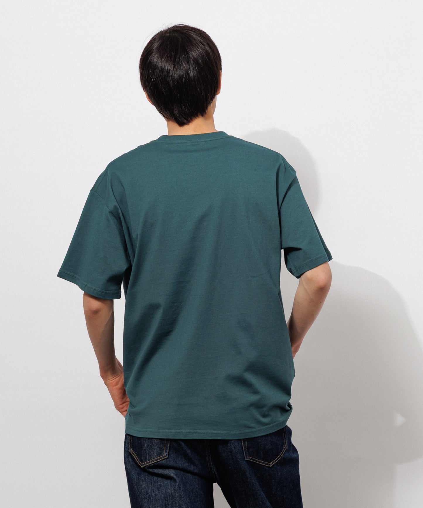 Basic Crewneck T-Shirt / FOREST GREEN