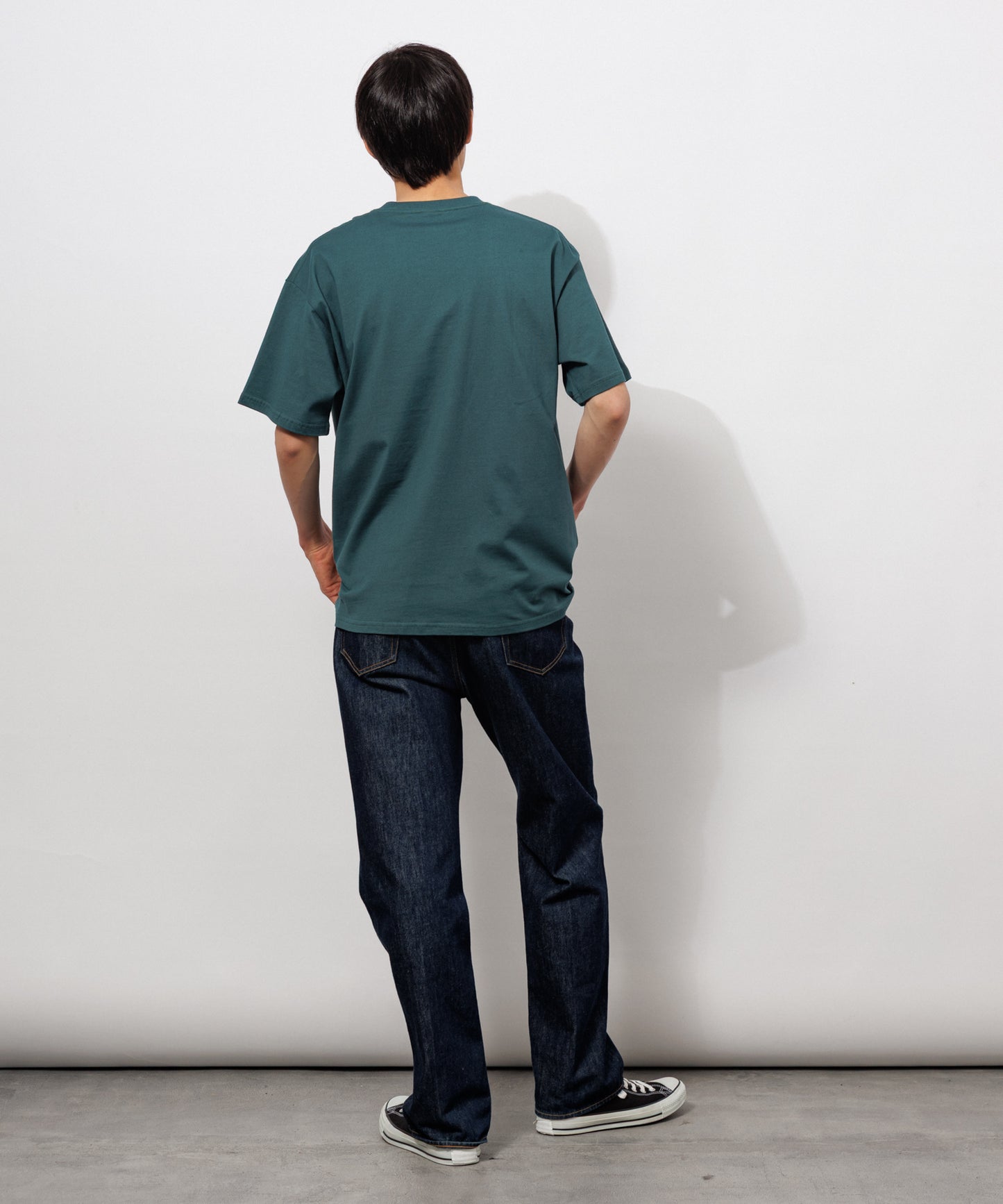 Basic Crewneck T-Shirt / FOREST GREEN