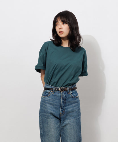 Basic Crewneck T-Shirt / FOREST GREEN