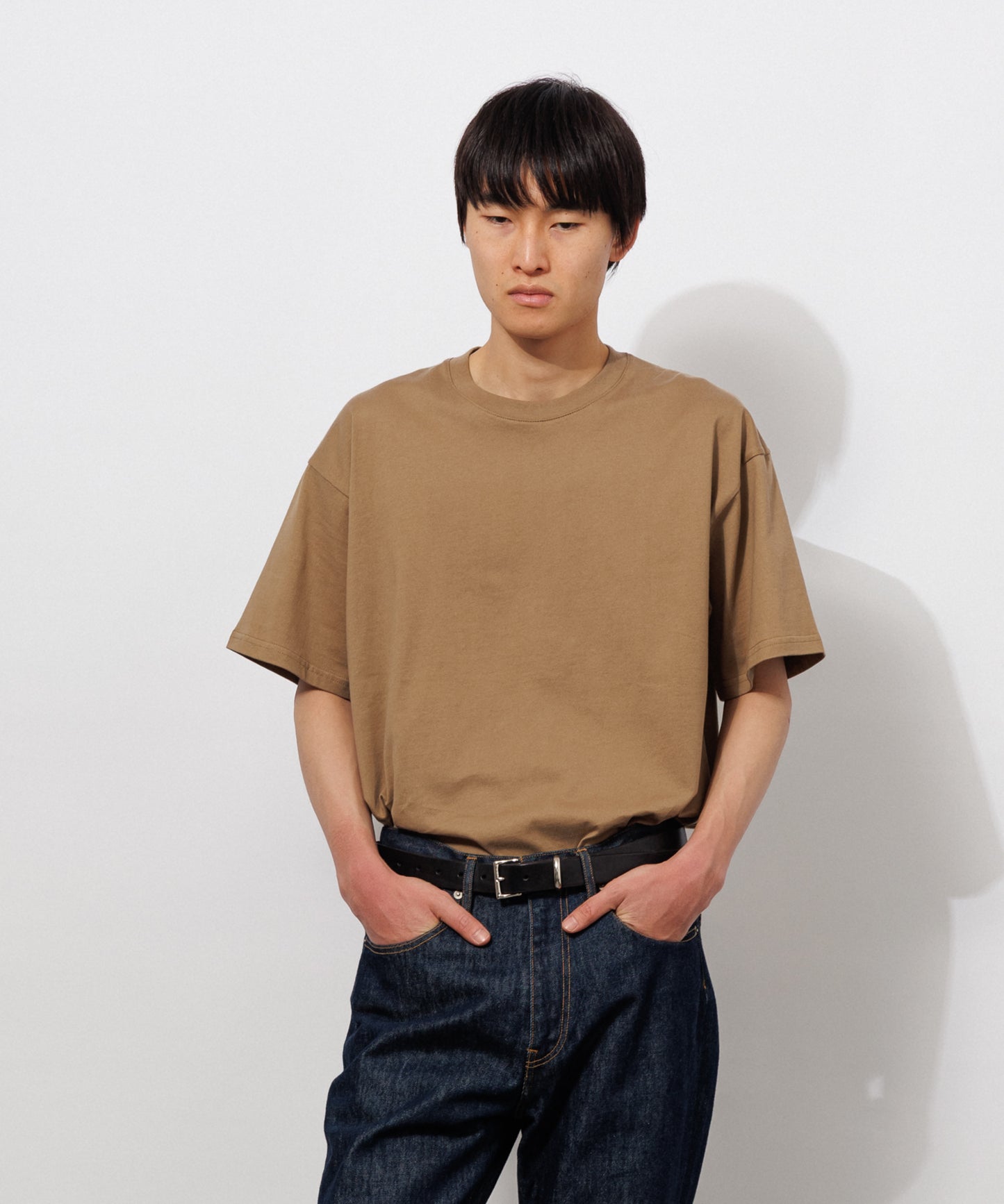 Basic Crewneck T-Shirt / MOCHA