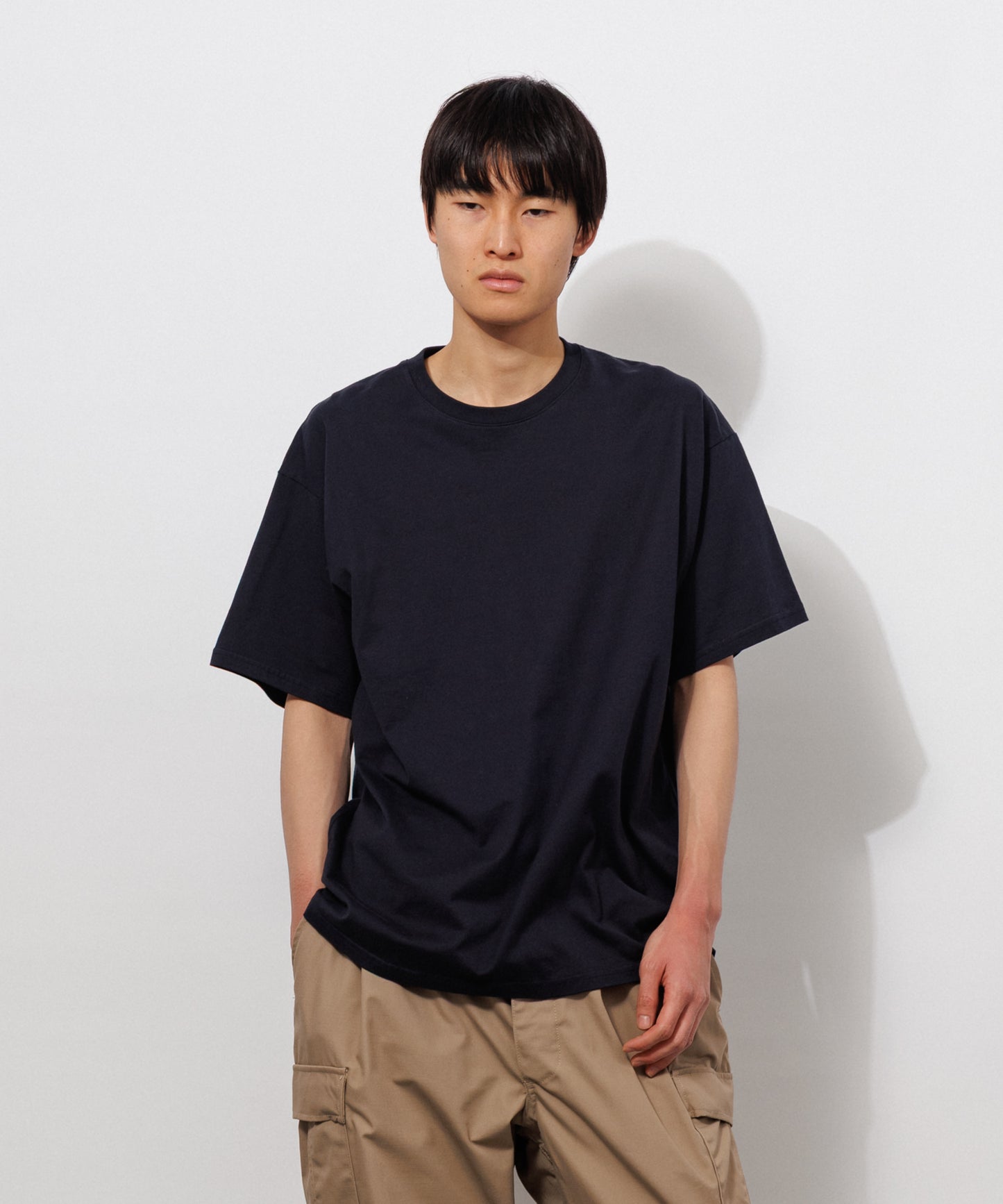 Basic Crewneck T-Shirt / DARK NAVY