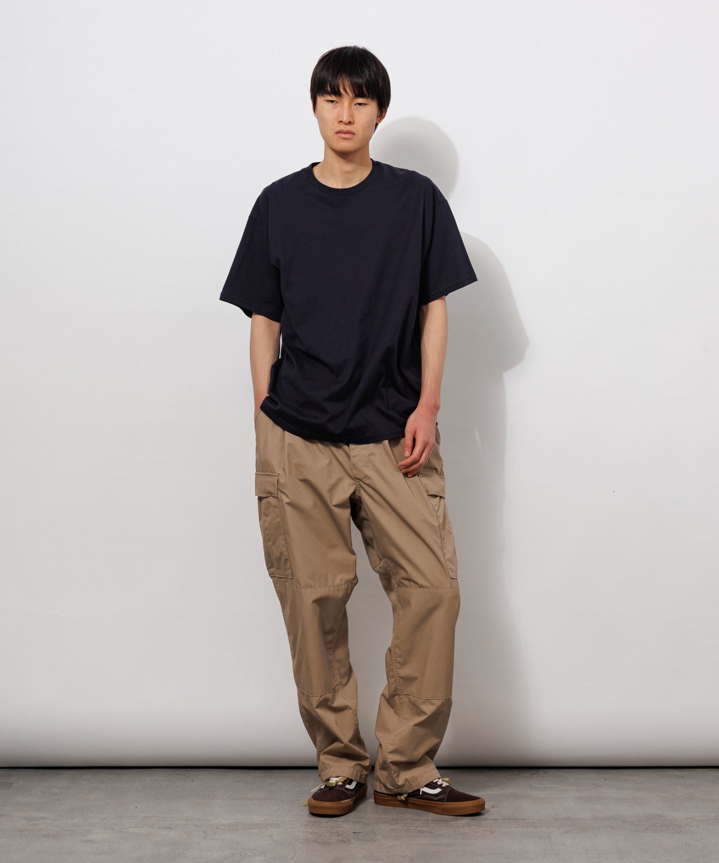 Basic Crewneck T-Shirt / DARK NAVY