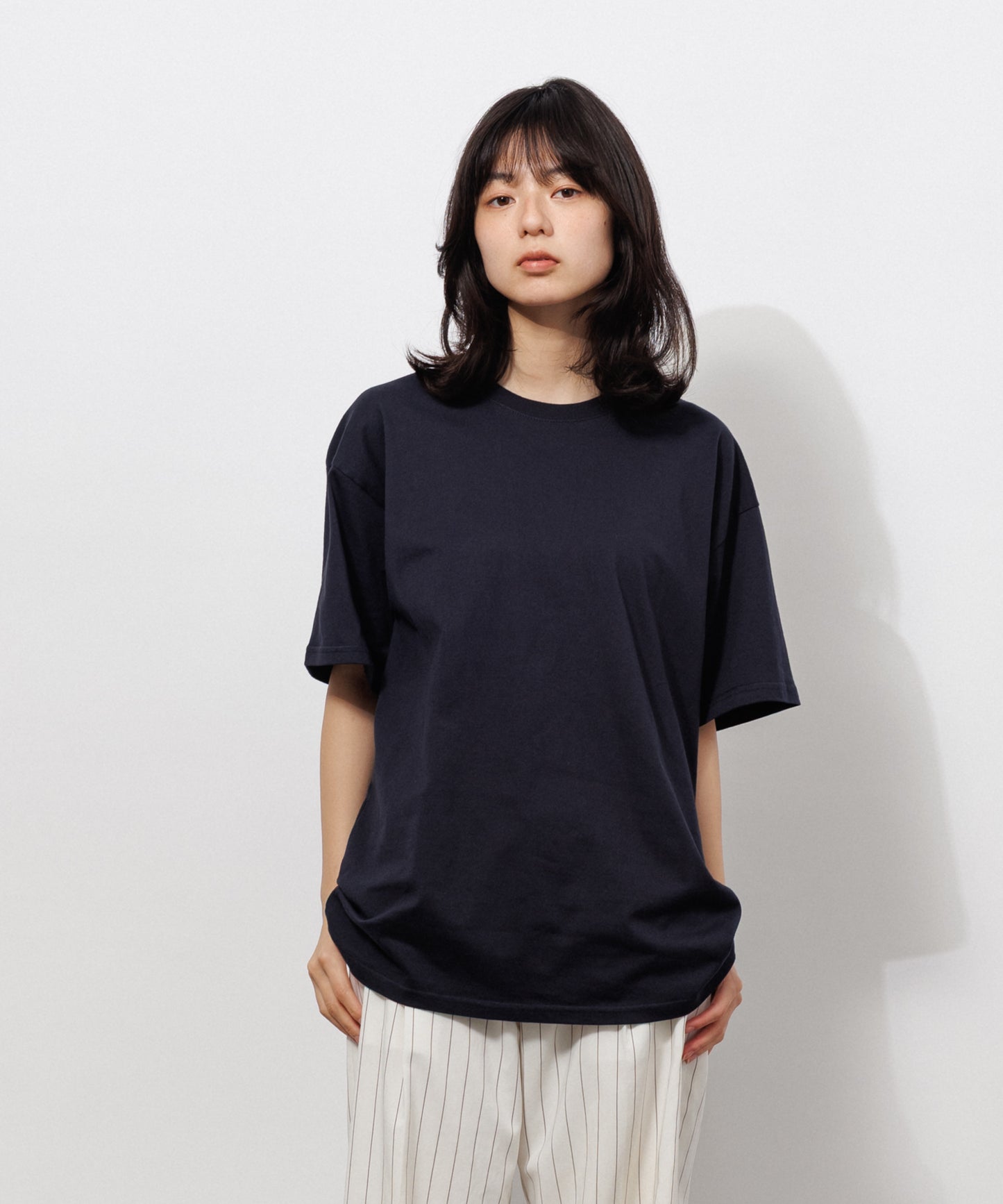 Basic Crewneck T-Shirt / DARK NAVY