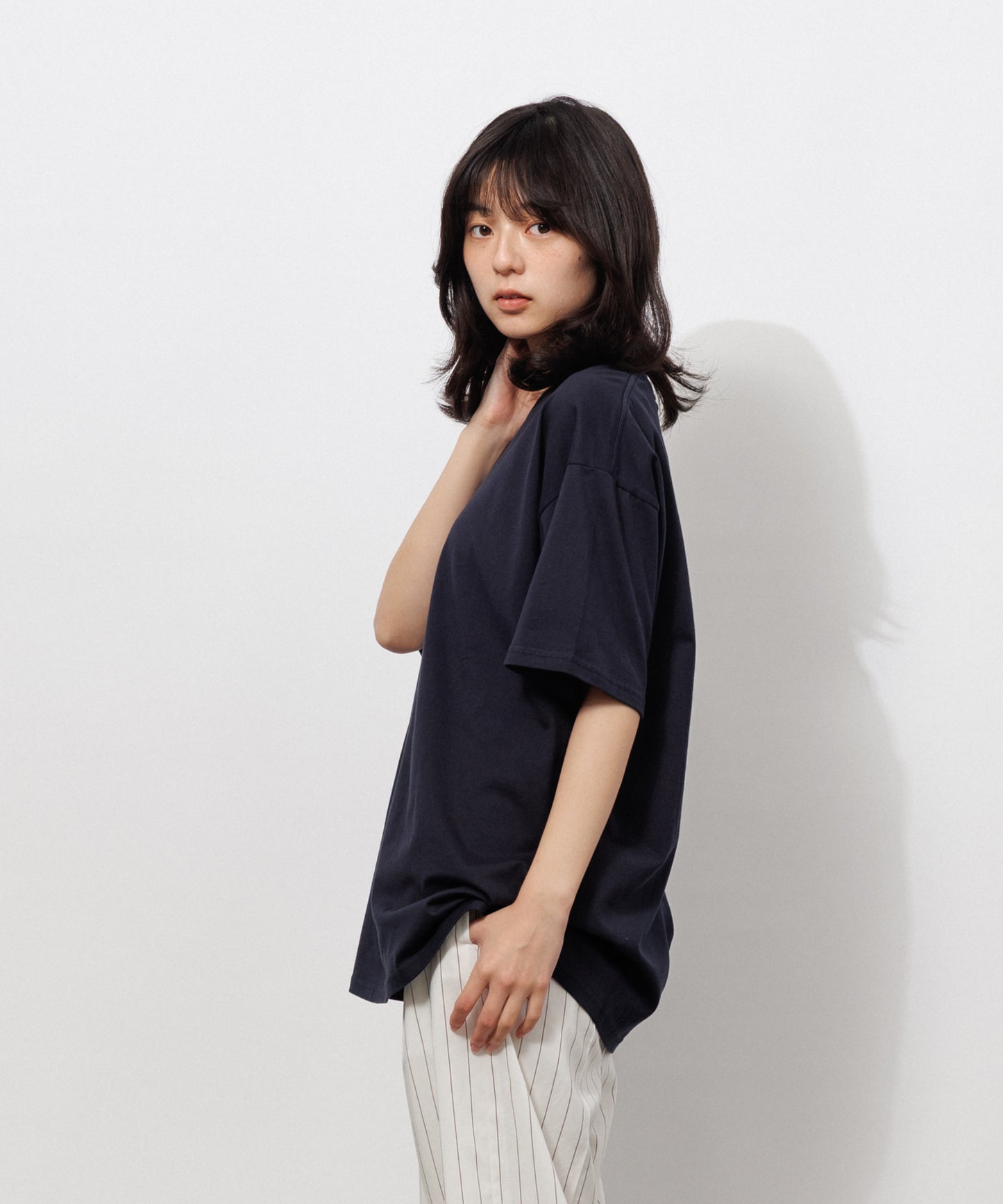Basic Crewneck T-Shirt / DARK NAVY