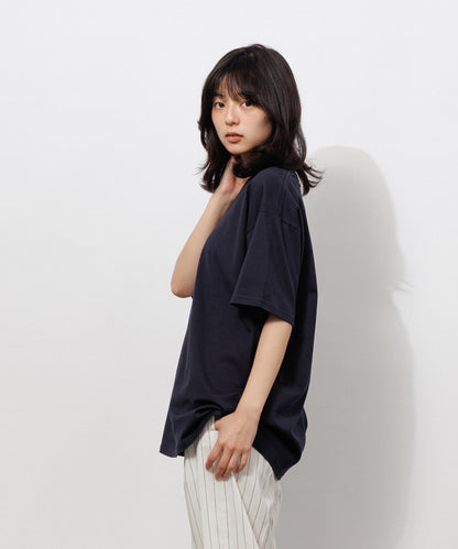 Basic Crewneck T-Shirt / DARK NAVY