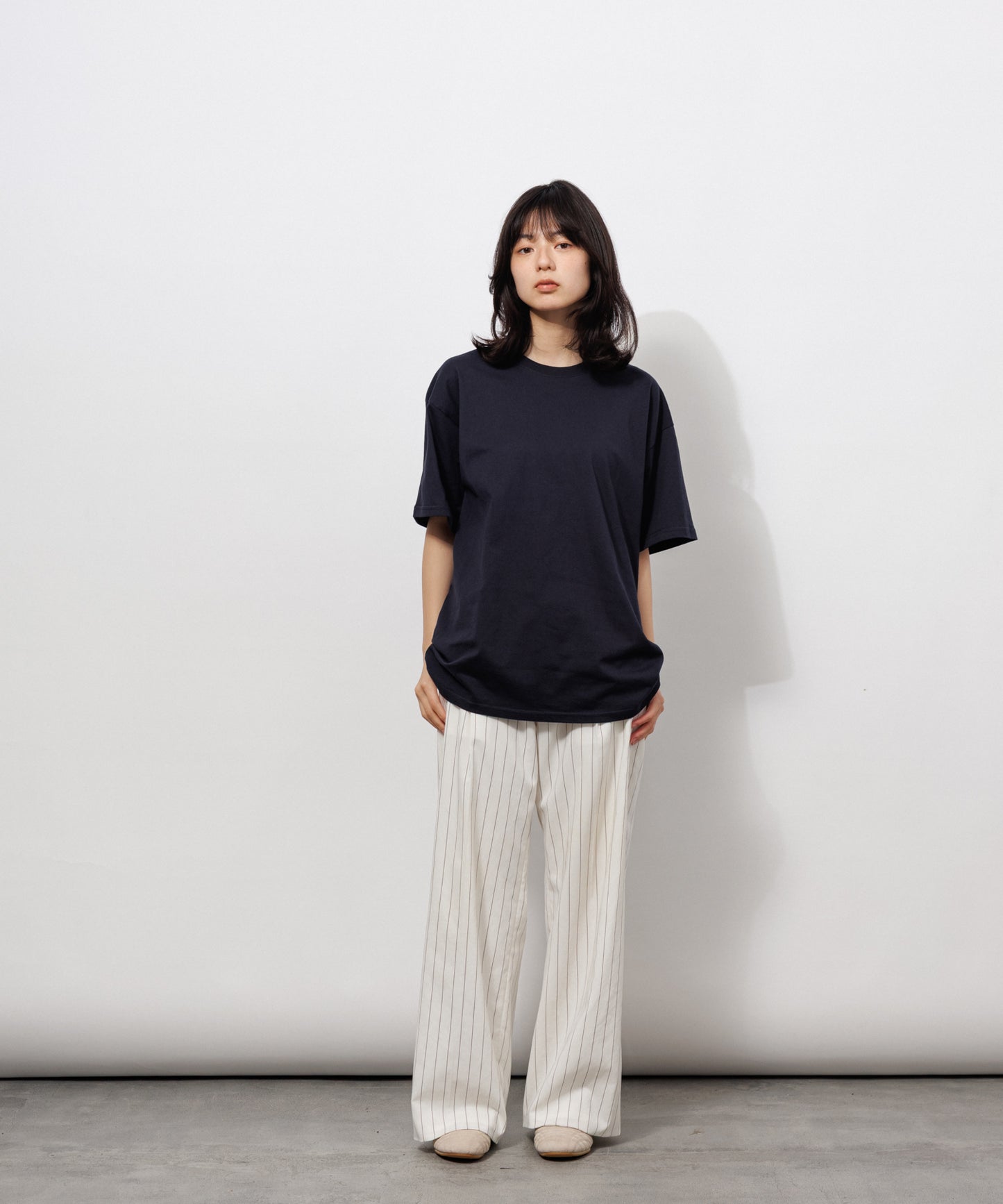 Basic Crewneck T-Shirt / DARK NAVY