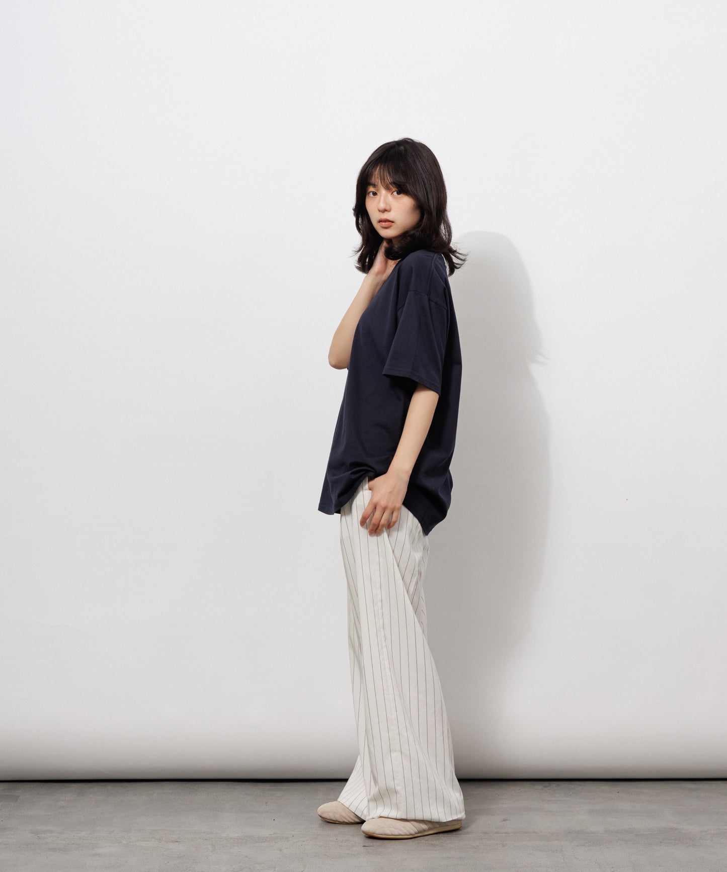 Basic Crewneck T-Shirt / DARK NAVY