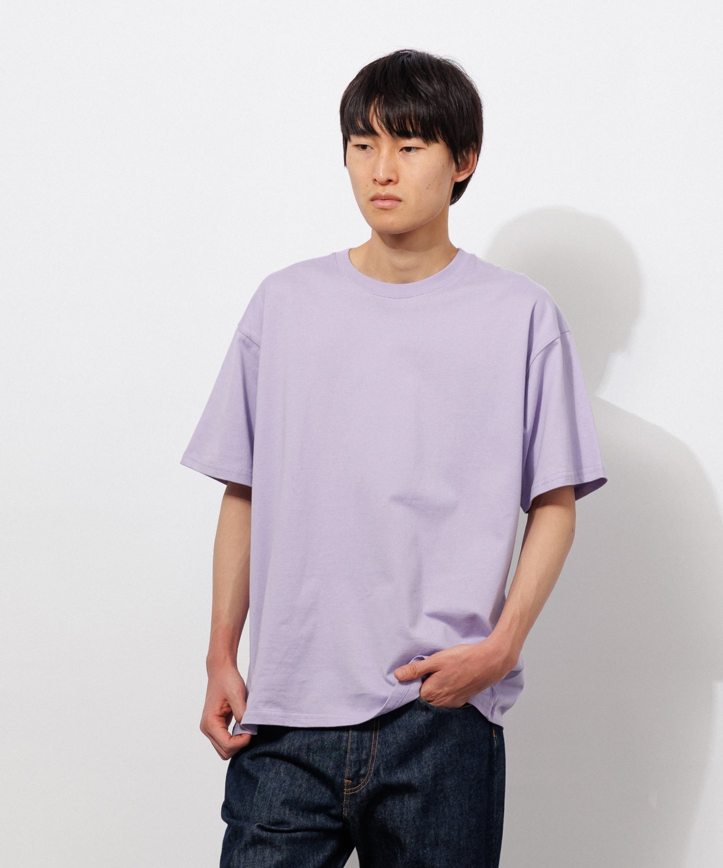 Basic Crewneck T-Shirt / LAVENDER