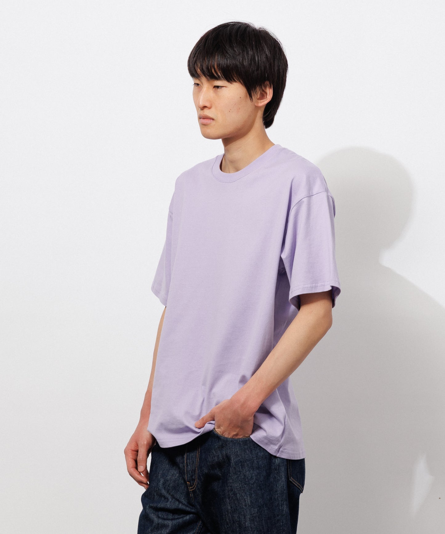 Basic Crewneck T-Shirt / LAVENDER